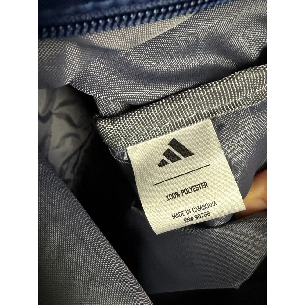 Adidas Saturday 2 Tote Bag Backpack Training Blue Rose Gold Zip Sporty 24L EUC - Picture 7 of 7
